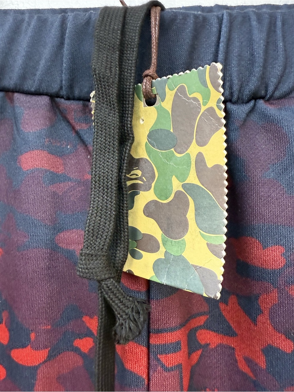 Bape FaZe Clan Red & Black Camo Athletic Shorts - Picture 2 of 10
